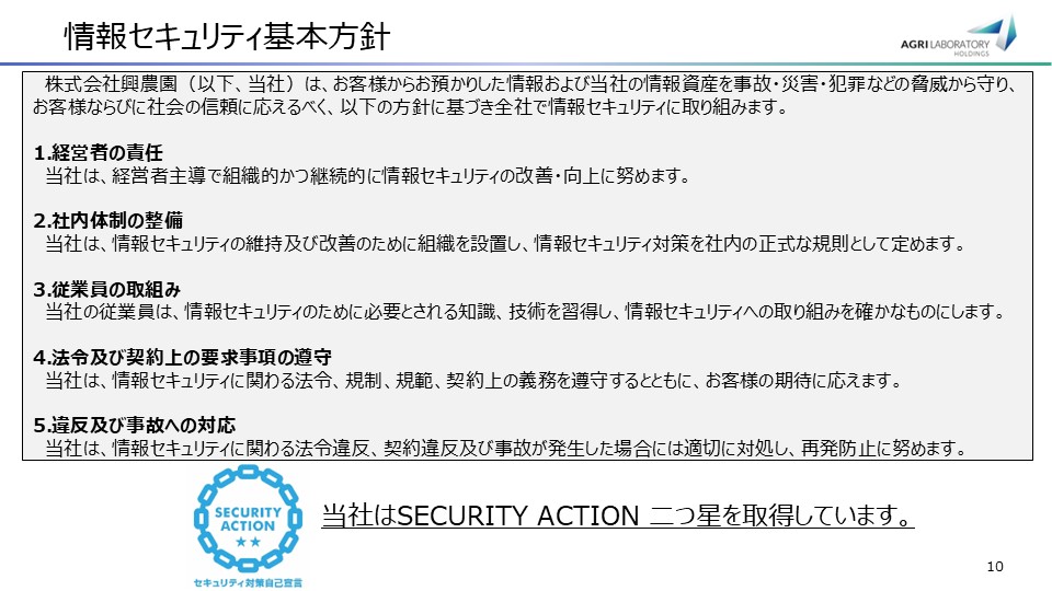 Actions for DX 2025」基本方針を策定しました。 | 株式会社興農園